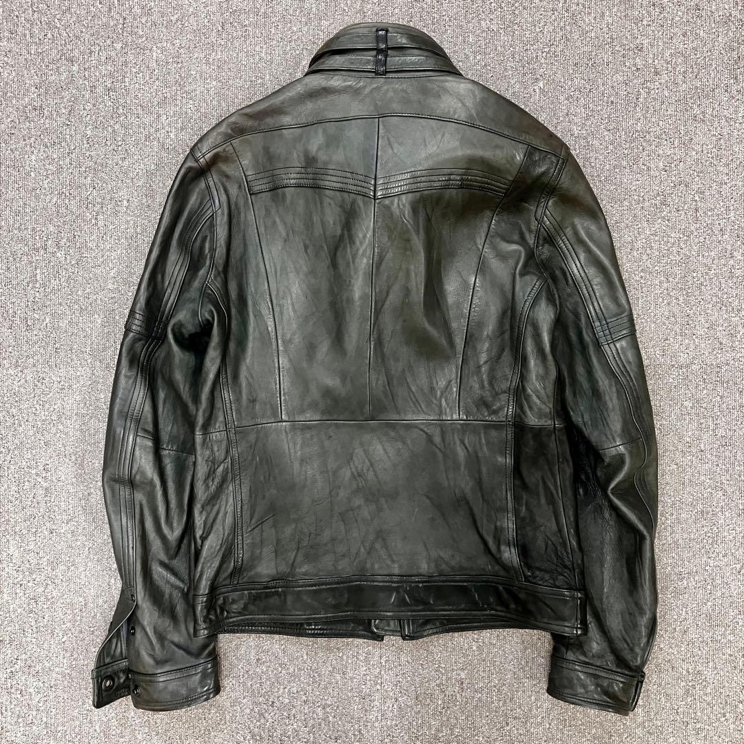 00s y2k ニコル NICOLE シングル ライダース レザー ジャケット