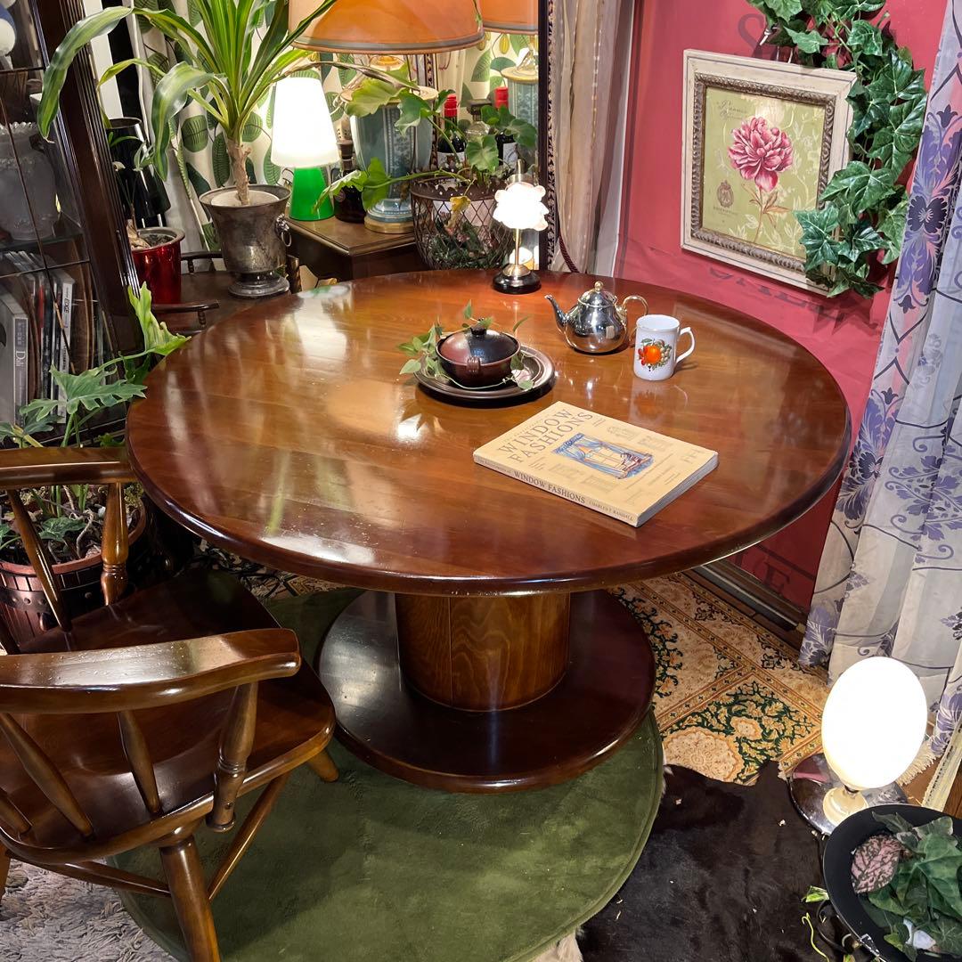 オールドヴィンテージ　柏木工 ブナ材　リビングダイニングテーブル