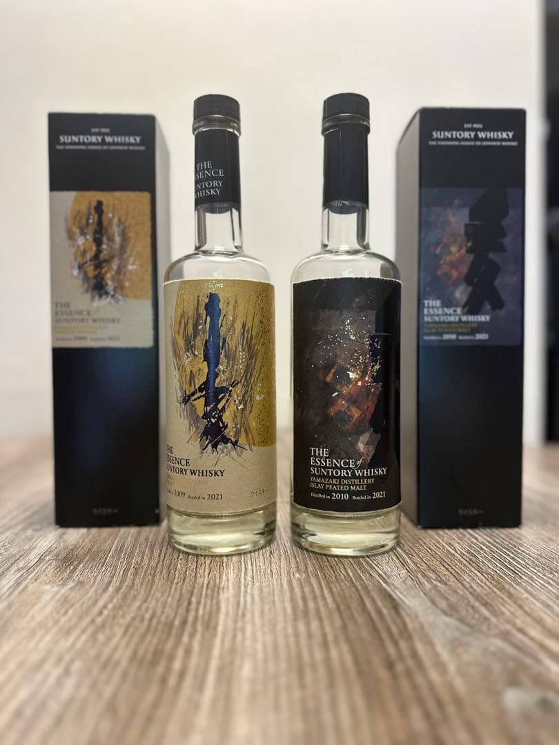 サントリー山崎2種［ゴールデンプロミス］&［アイラピーテッド］空瓶　箱付き