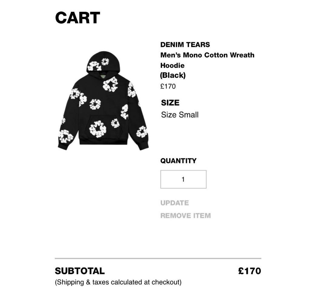 正規品　デニムティアーズ　パーカー　S 【24時間以内発送】