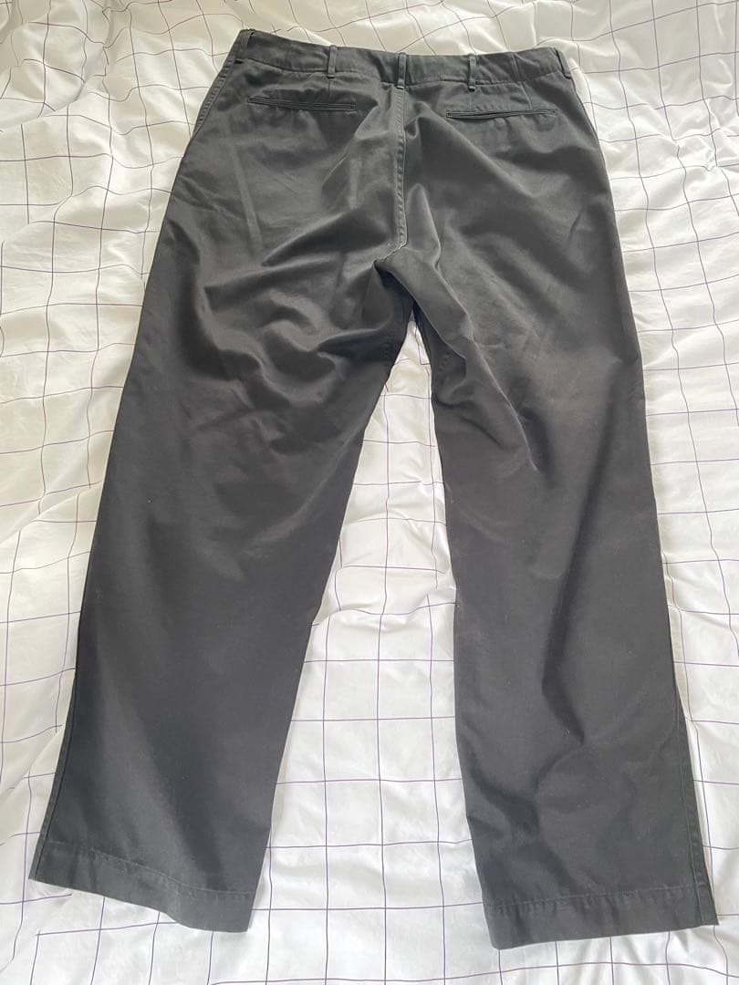 nanamica ワイドチノパン Wide chino pantsブラック 34