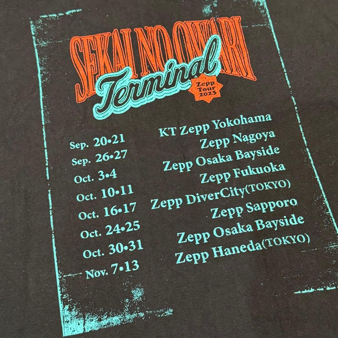 SEKAI NO OWARI Terminal Tシャツ FC ブラック
