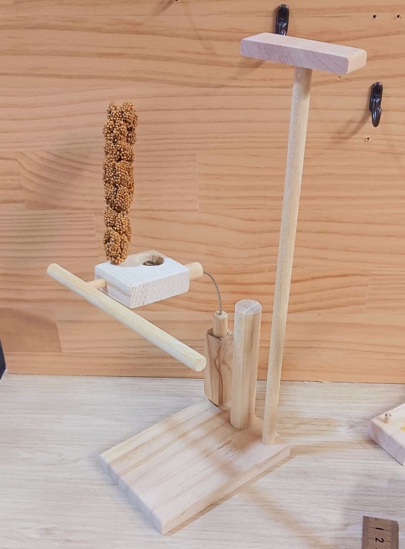 スタンドパーチ　止まり木　手持ち用　インコ