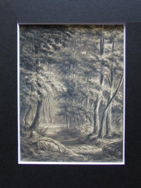 ピート・モンドリアン、『小川のある森』、希少な画集より