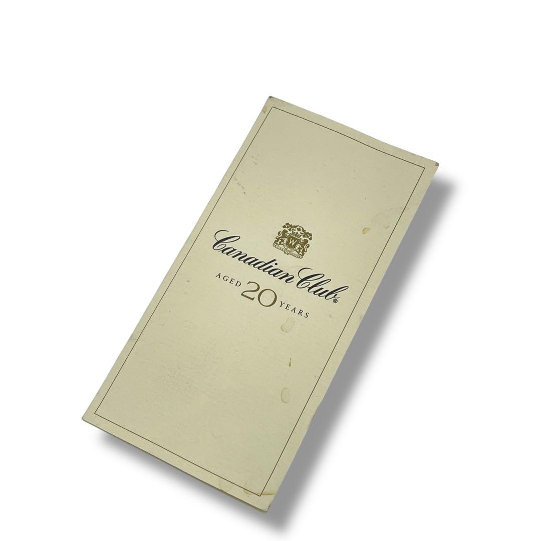 【未開栓】Canadian Club 20年 デキャンタ/750ml
