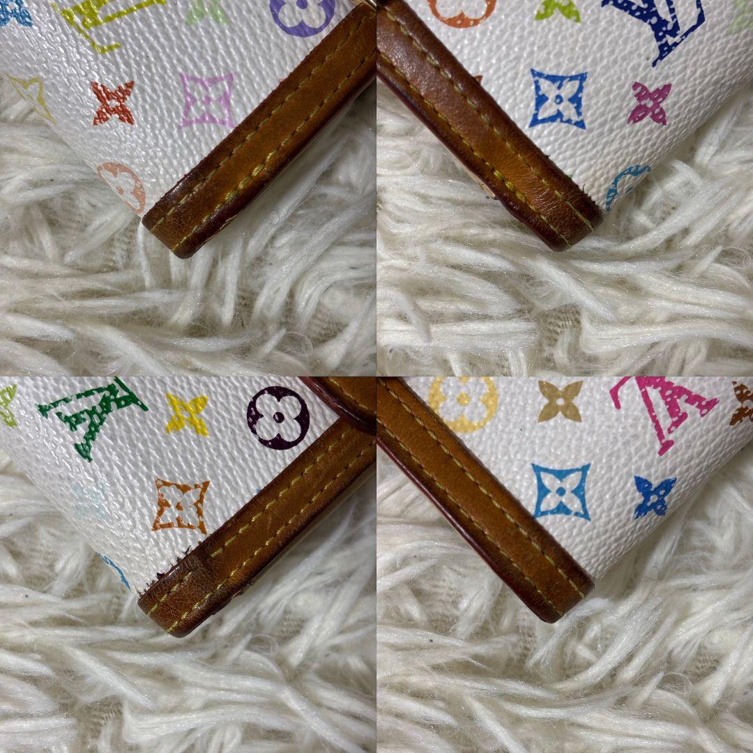 【激レア 美品】ルイヴィトン　三つ折り財布　マルチカラー　カルトクレディ　白系