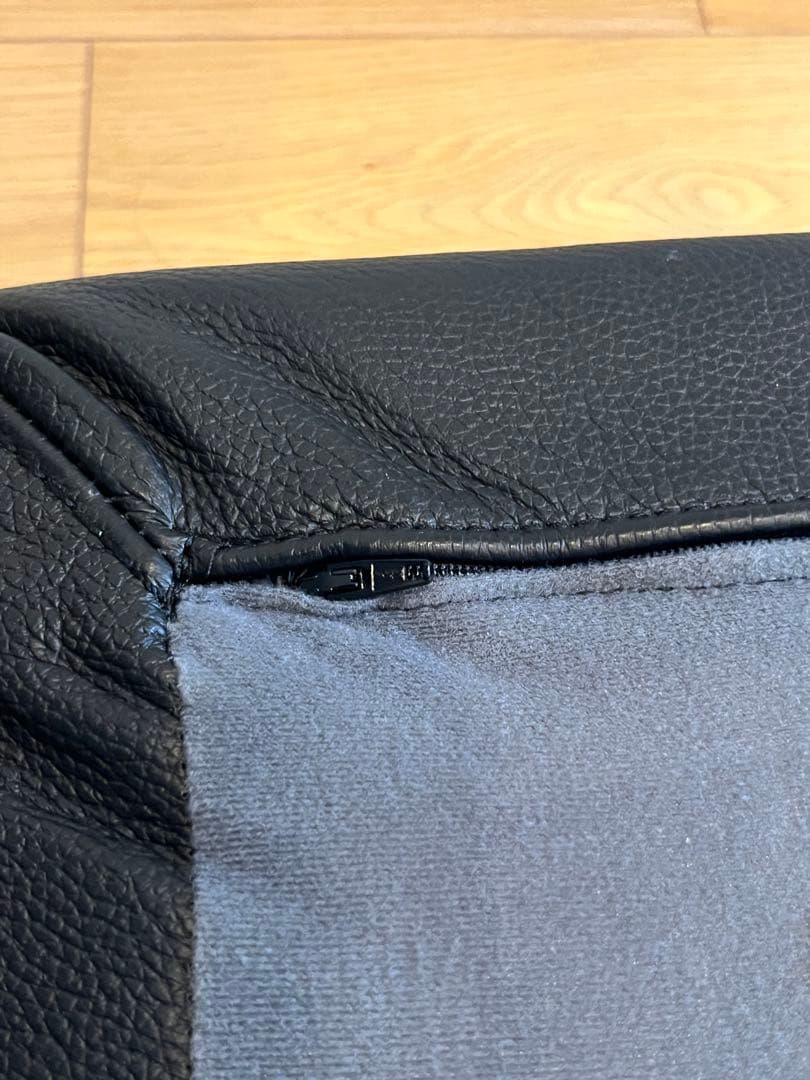 無印良品 オットマン ブラック レザー 販売終了品