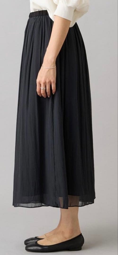 ビアズリー　シワシフォンギャザーパンツ