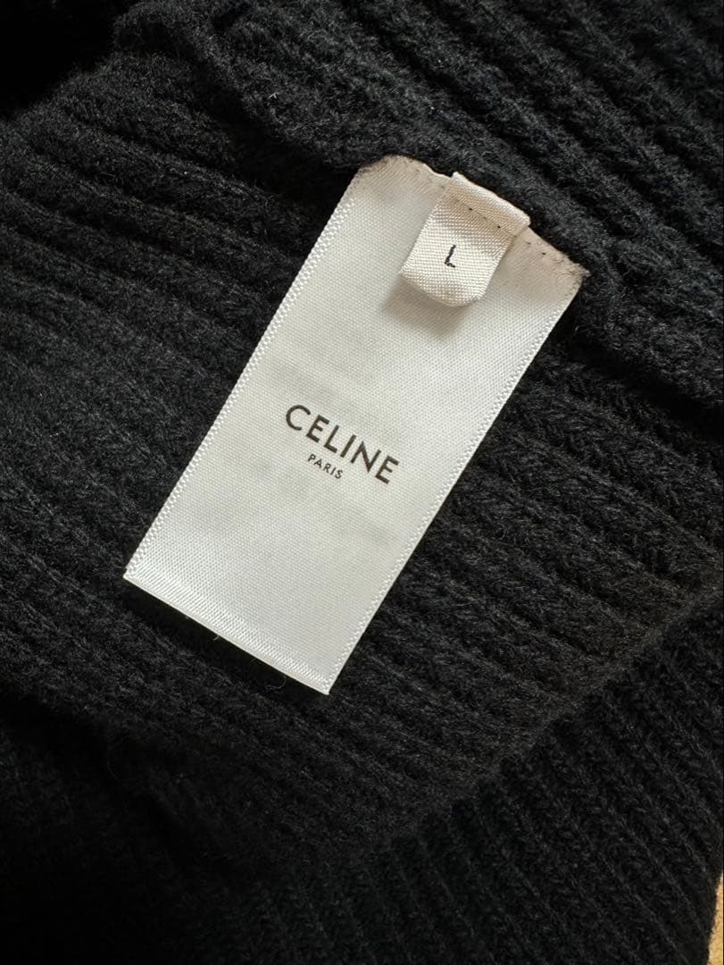 CELINE ブラック パーカー Lサイズ