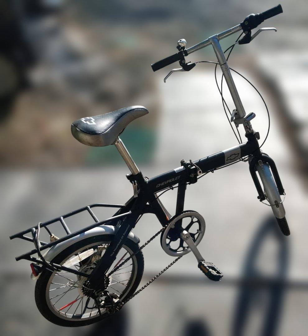 値下げ：19800を17000円へ。シボレー折りたたみ自転車 千葉県船橋市発】