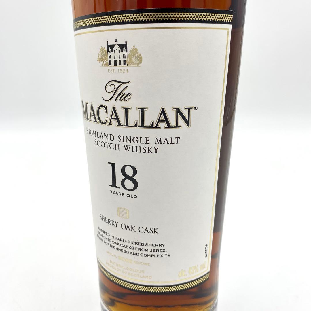 ②【未開栓】マッカラン ウィスキー18年 700ml 43% 1本 2022年