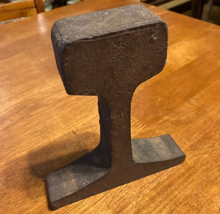 レール　切断片　鉄道レール　東武鉄道？　カットレール　鉄道コレクター