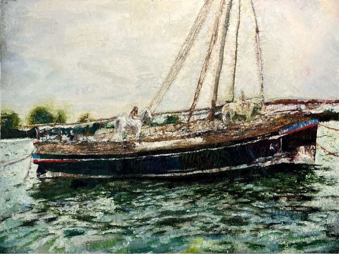 杉田陽平　「風をつかまえて」 2012年制作　油彩画　60号