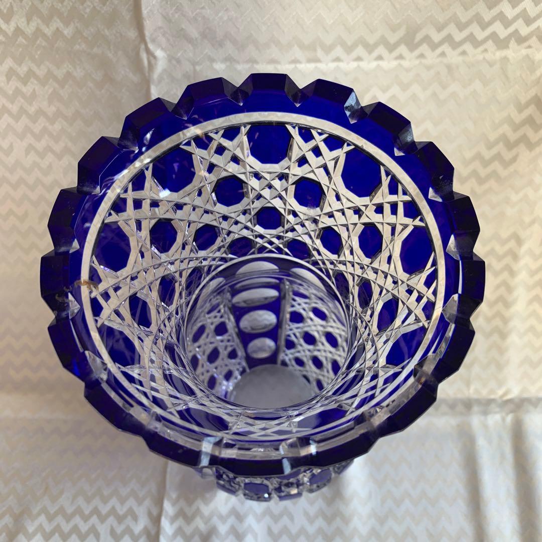 ベネチアグラス　大花瓶　クリスマス