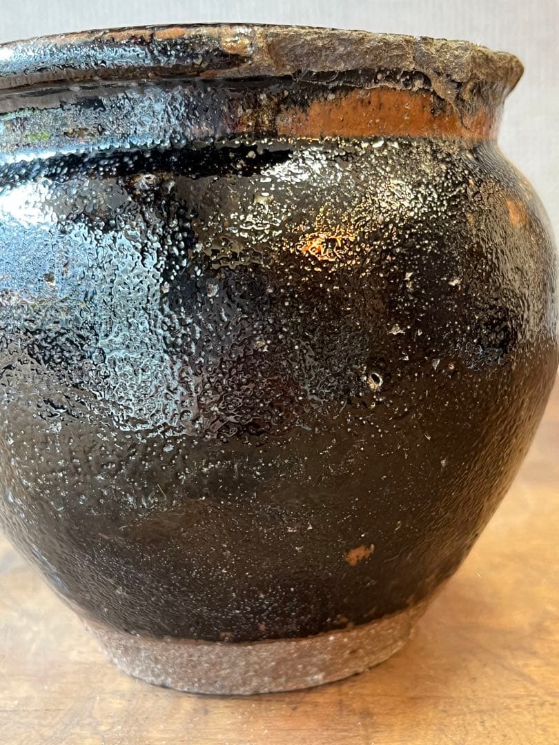 仙台　堤焼き　小壺　④ 古民具　古雑貨　アンティーク