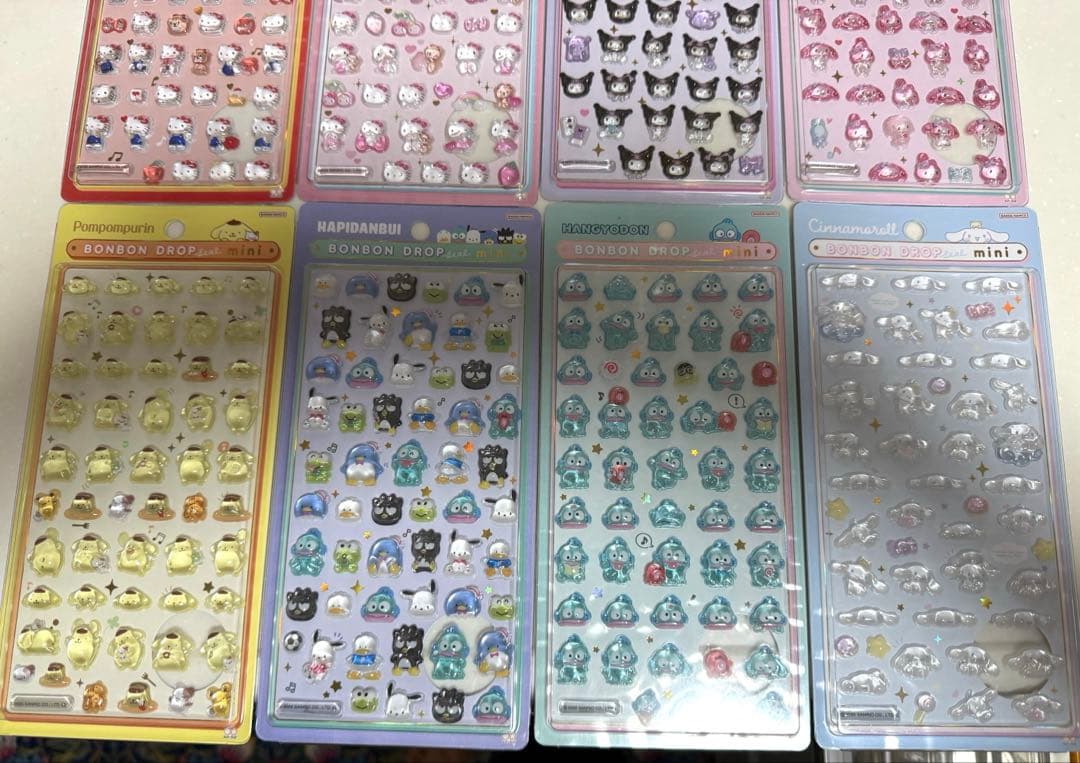 正規品　ボンボンドロップシールミニサンリオ8種セット