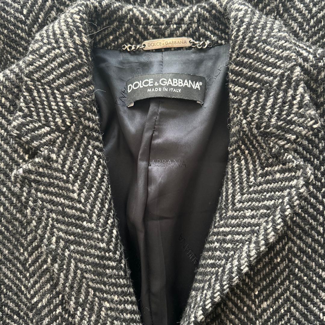 DOLCE&GABBANA ドルチェ&ガッバーナ ツイード　チェスター　コート