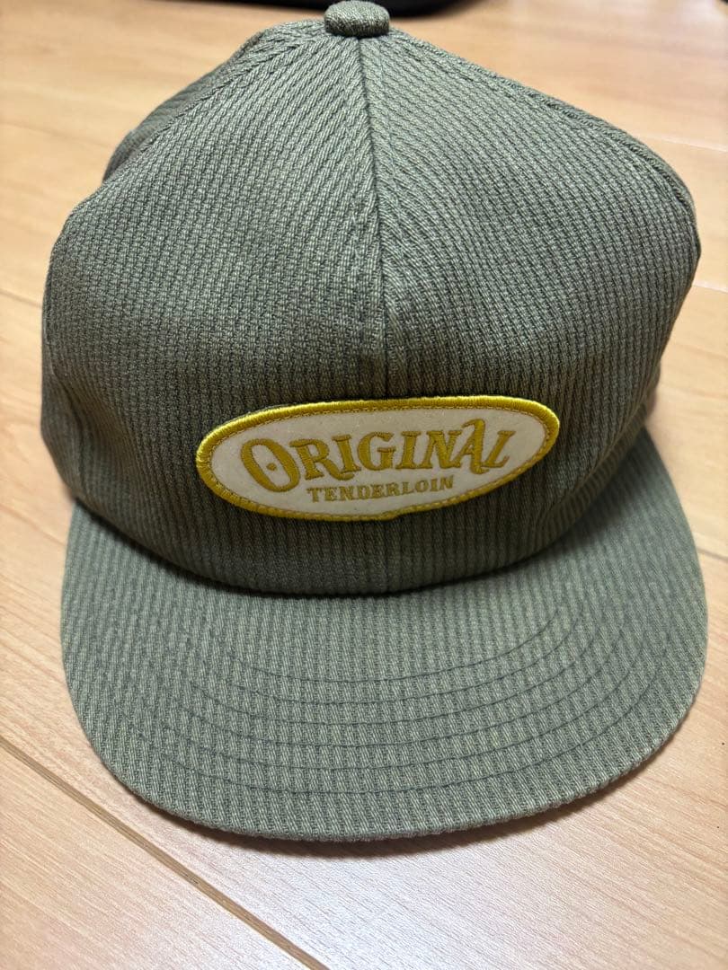 TENDERLOIN オリーブ　コーデュロイ　キャップ
