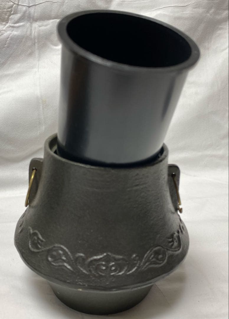 唐銅 鬼面風炉釜　コレクション用