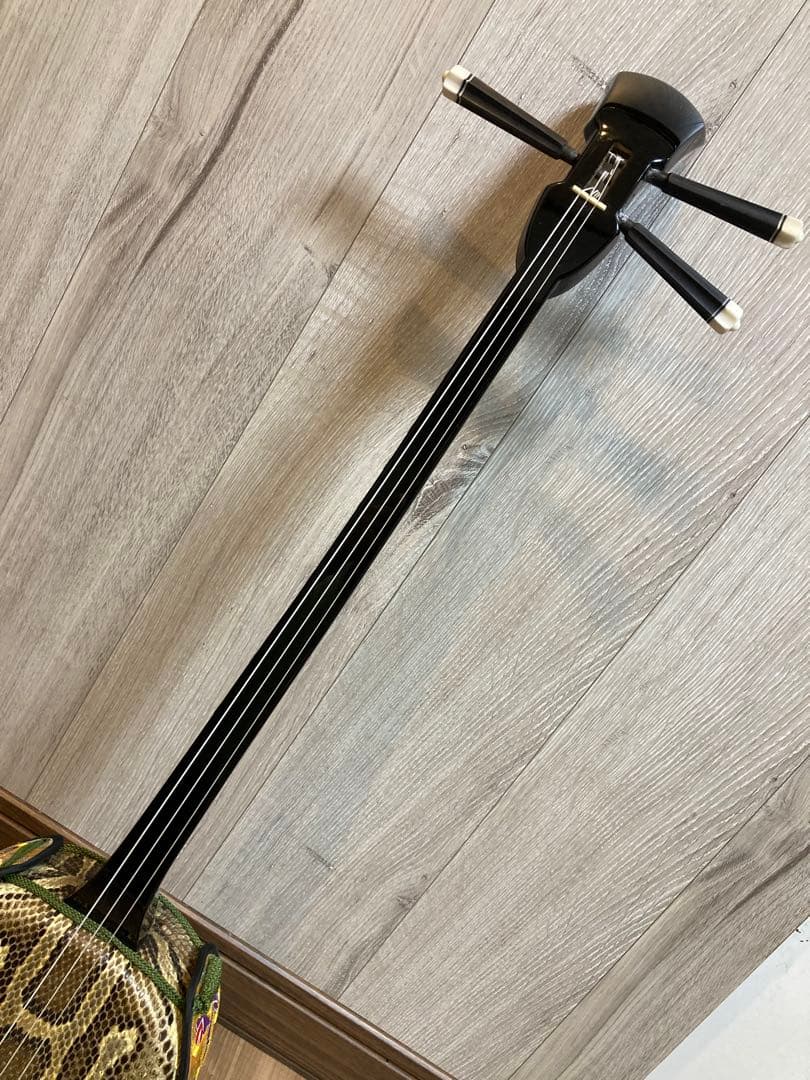 【美品】沖縄三線✨蛇皮強化張り