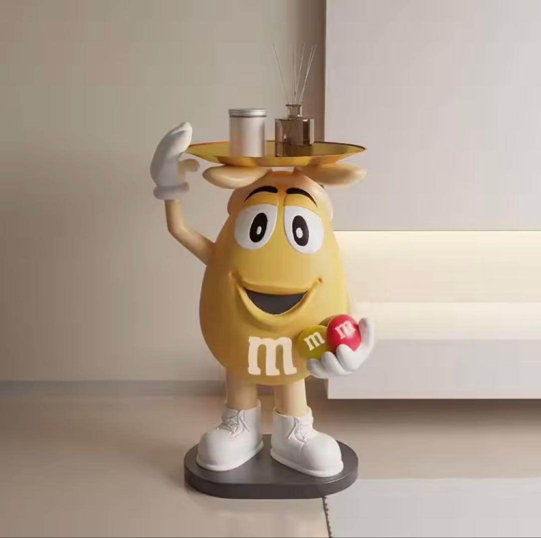 M&M's エムアンドエムズ サイドテーブル フィギュア イエロー 黄色