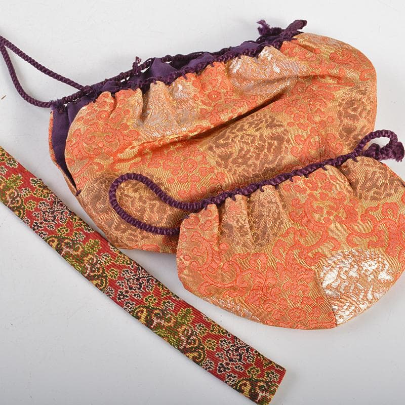 茶道具　黒面朱　利休茶箱　茶碗　継ぎ七宝蒔絵　棗など　六点一式　V　R7231