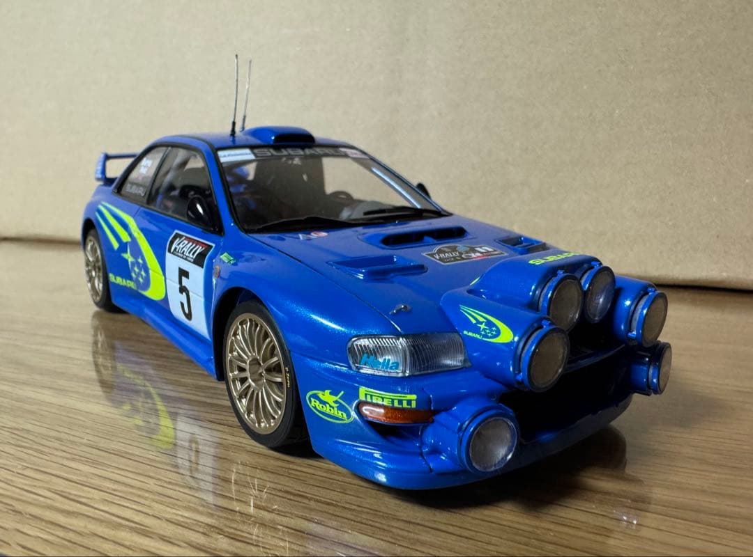 タミヤ 1/24 スバル インプレッサWRC 塗装済み完成品