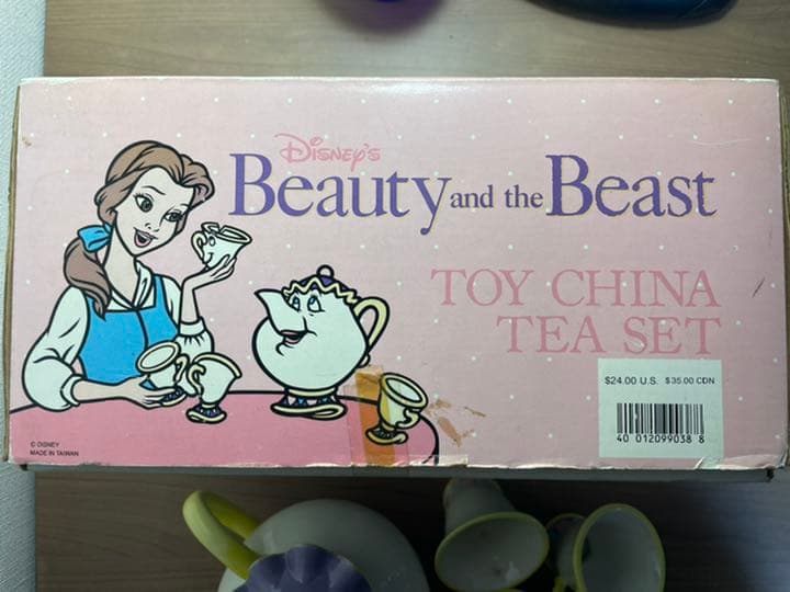 未使用ヴィンテージ1994年購入美女と野獣ティーセット