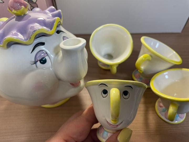 未使用ヴィンテージ1994年購入美女と野獣ティーセット