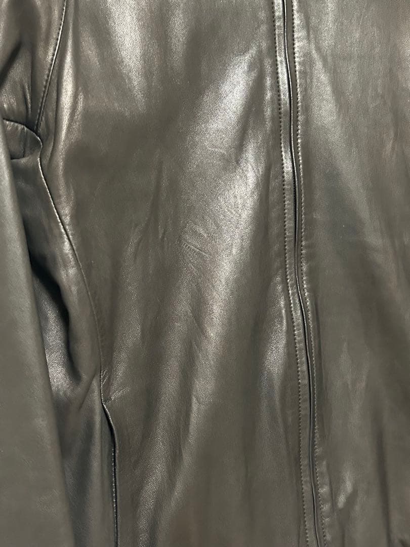 wjk ダブルジェイケイ ラムレザー トラックジャケット ライダース Mサイズ