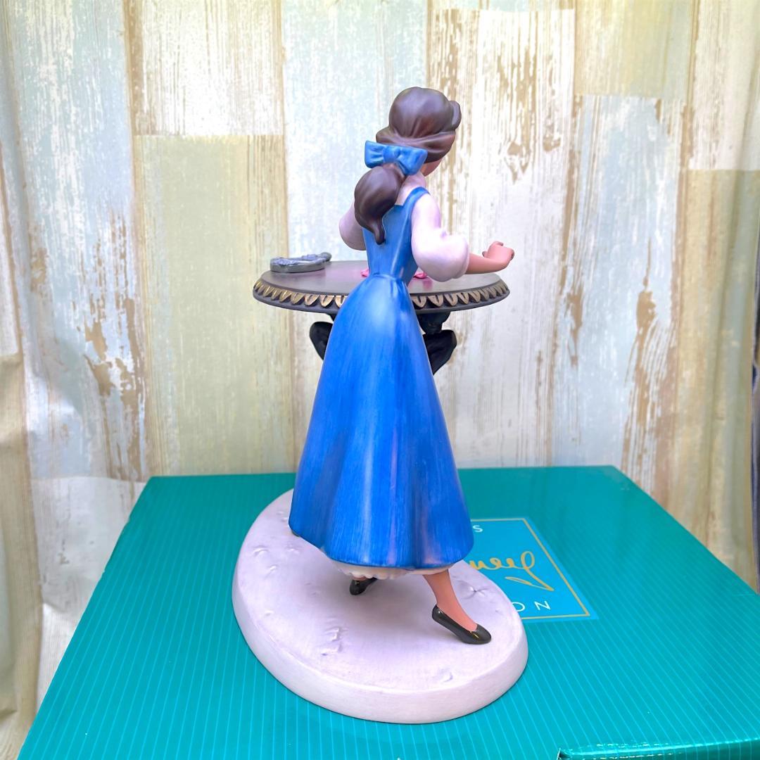 激レア★WDCC 美女と野獣 ベルと魔法のバラ バラのテーブル 陶器製フィギュア