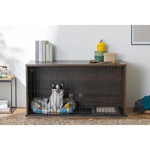 新品 アイリス ペットサークル NFPC-1200 小型犬用 ダークブラウン