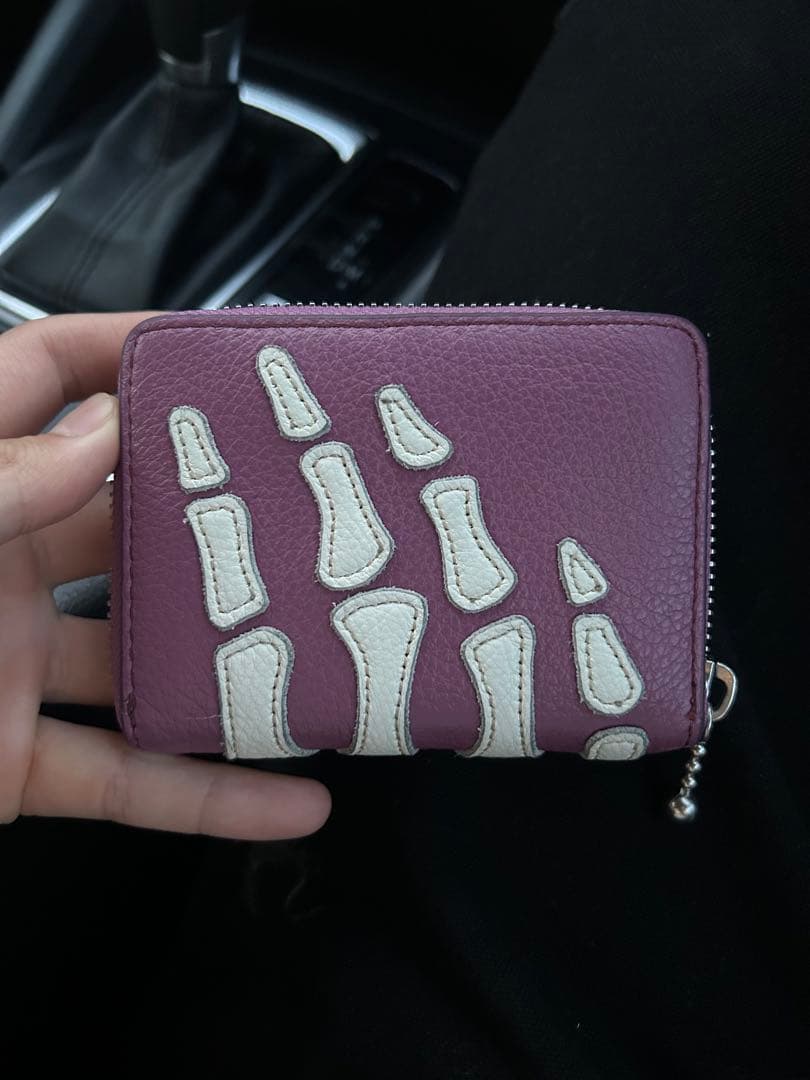 Kapital Bone レザー ウォレット　パープル　財布 ボーン 骨