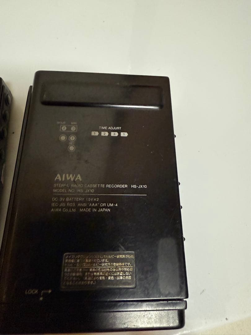 AIWA カセットプレーヤー HS-JX10 とHS-PL55