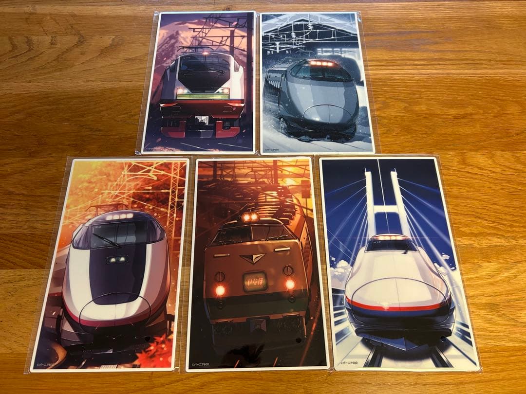 【JR東日本】スーパートレインスタンプラリー 全5駅サボプレート5枚