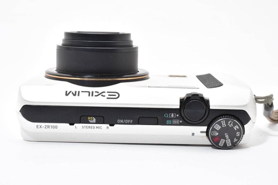 美品 カシオ　CASIO EXILIM EX-ZR100 ホワイト ＃A303