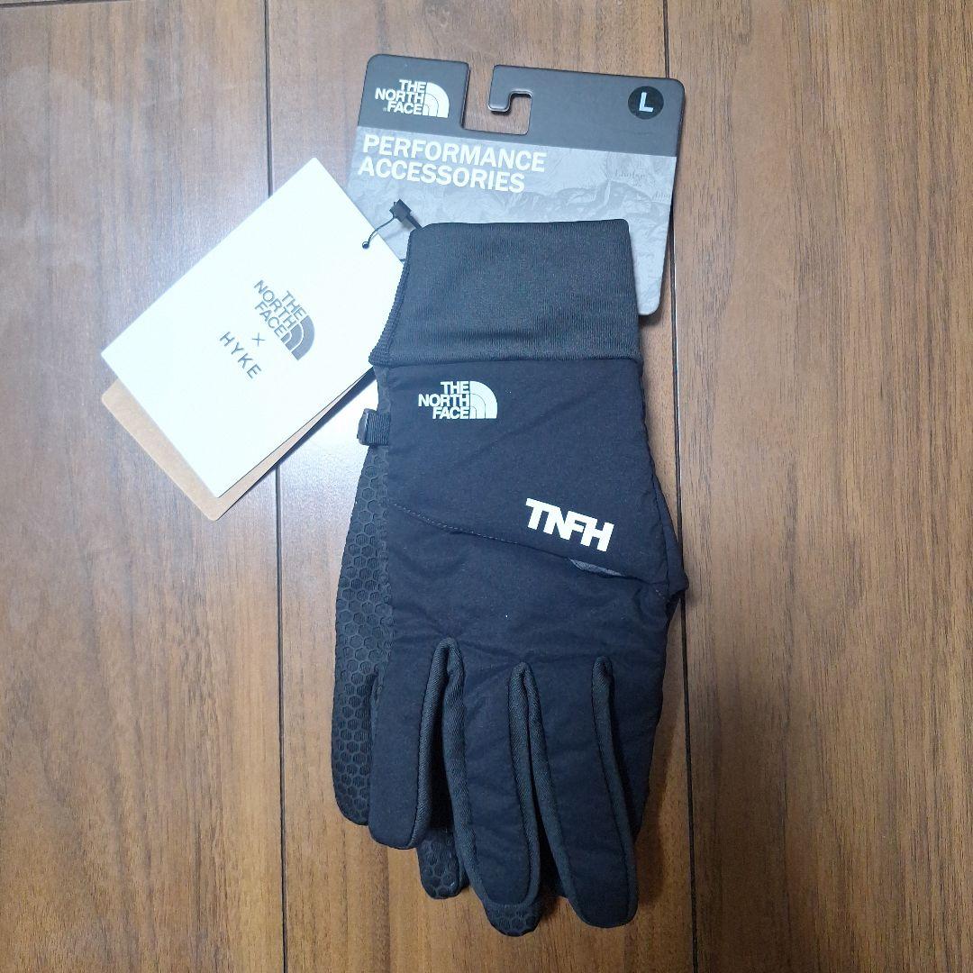 新品未使用 HYKE ハイク ノースフェイス グローブ ブラック Lサイズ