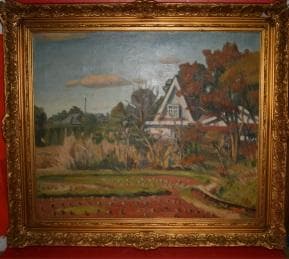 ★浅井政稔の油絵★『風景』★Ｆ２０号★