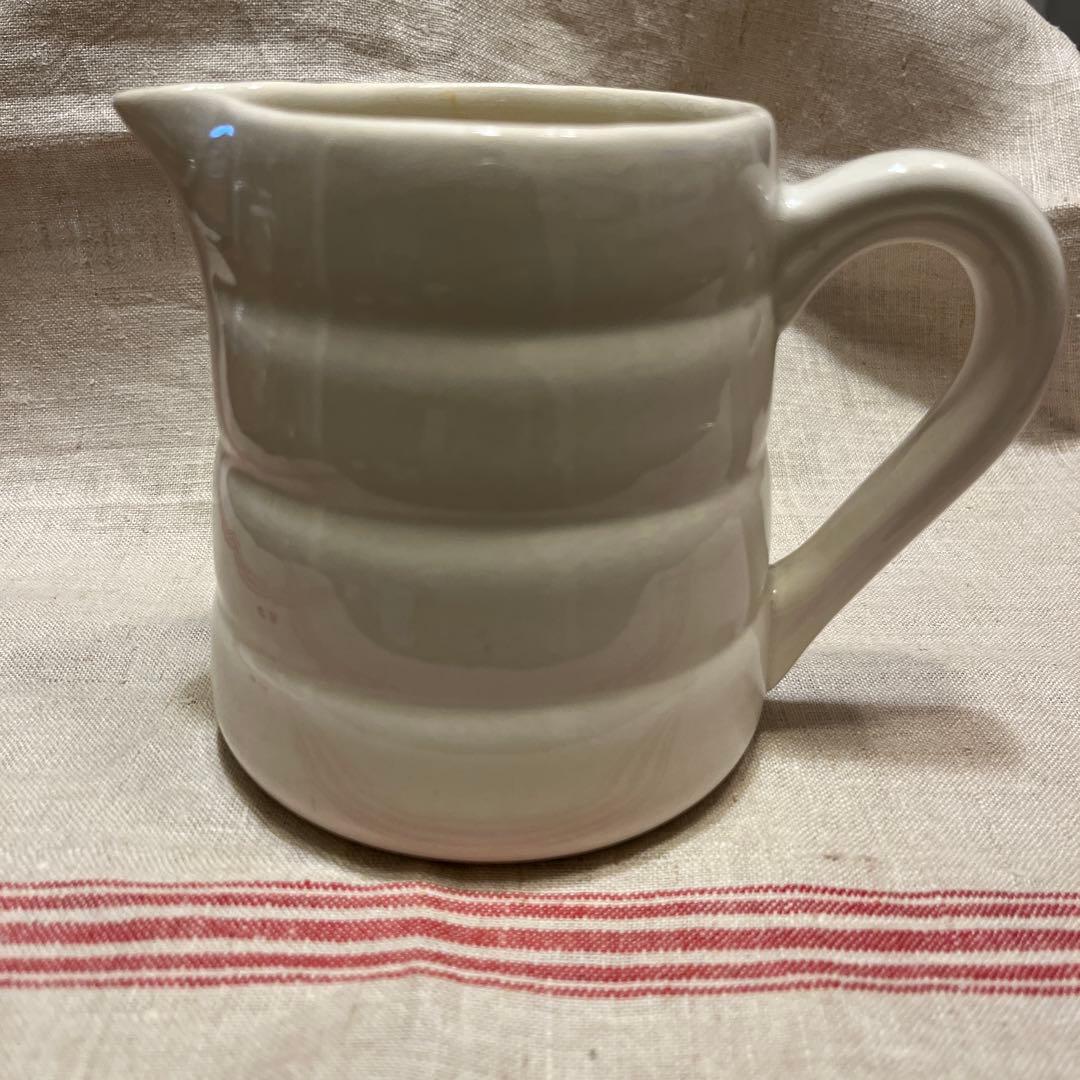 フランスアンティーク　ジアン　白　ジャグ　ピシェ　ピッチャー