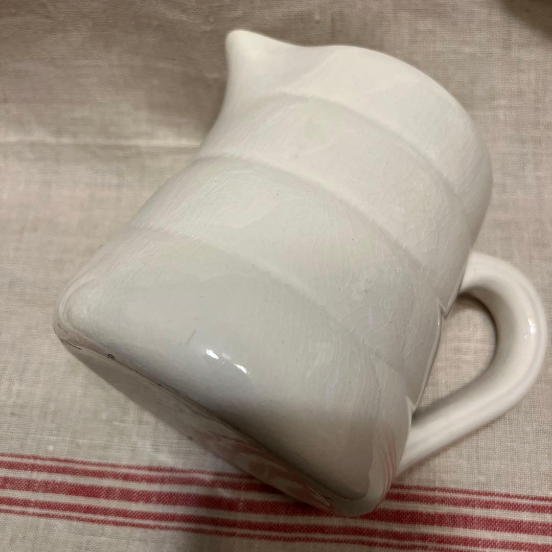 フランスアンティーク　ジアン　白　ジャグ　ピシェ　ピッチャー