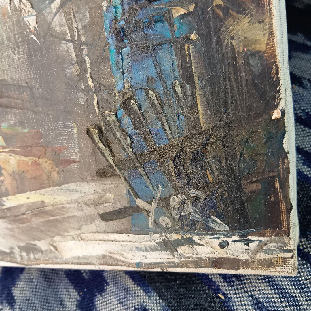 パリ都市風景 油彩画