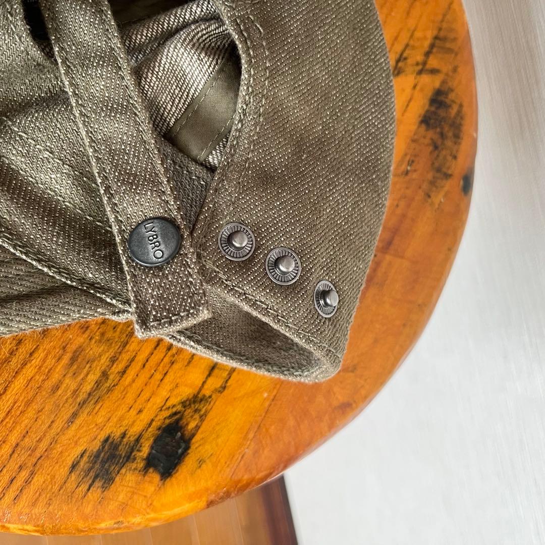 Nigel Cabournナイジェルケーボン メカニックキャップ グリーンデニム