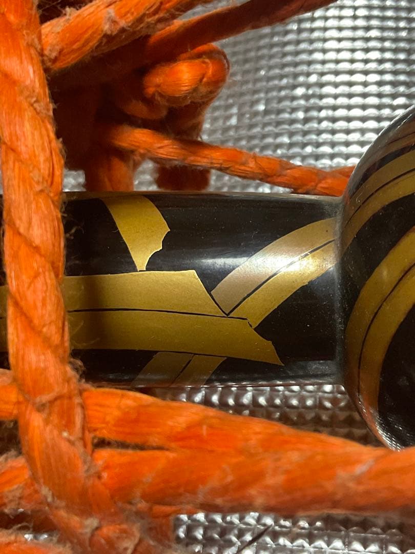 鼓／年代物。金時絵【汚れ、鼓裏にヒビ割れが少しだけ御座います。】