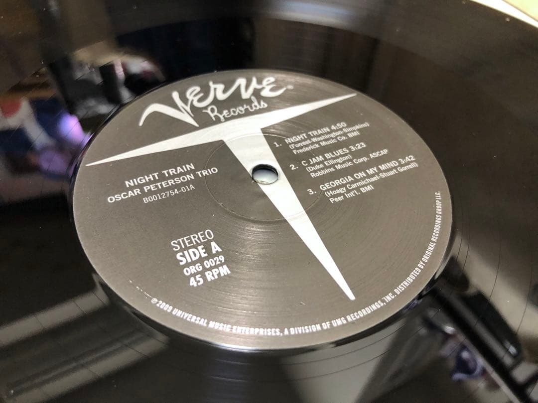 Oscar Peterson Trio Night Train 45回転 2LP