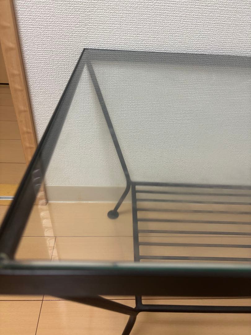 unico EDDY(エディ) ガラスアイアンテーブル