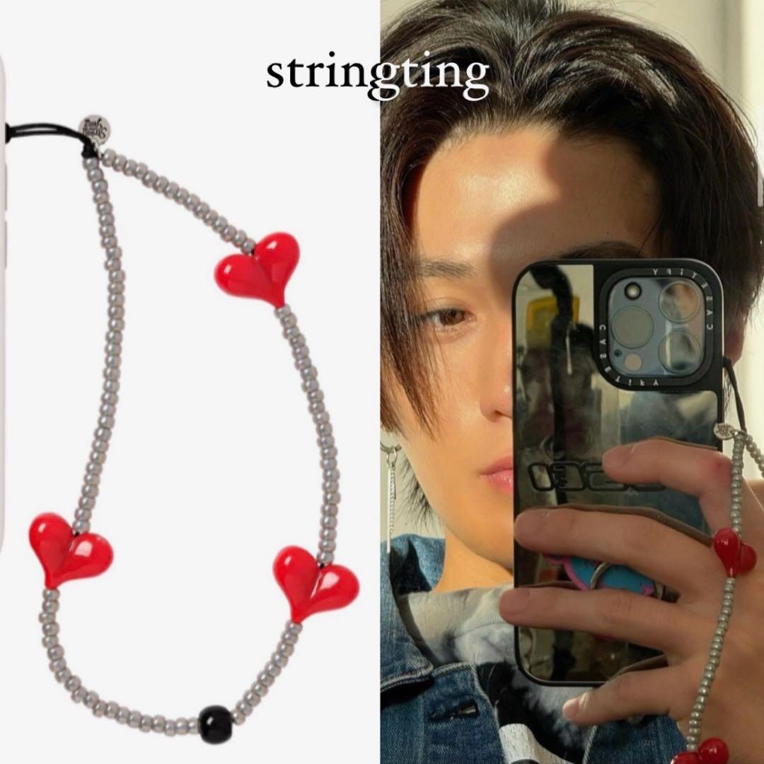 即購入可❣️大人気❣️string ting キス キス ハート ストラップ
