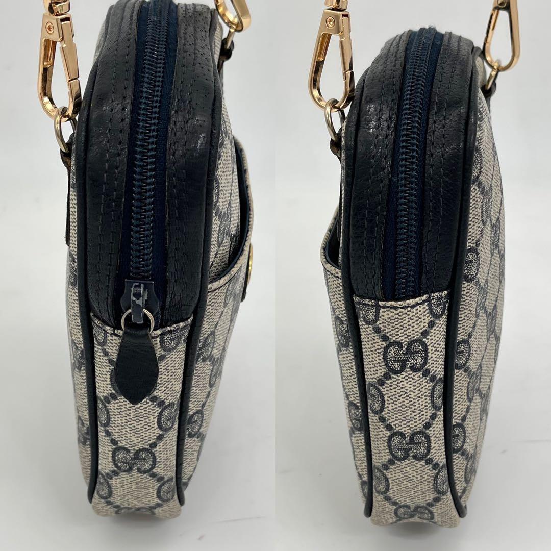 グッチ ミニショルダーバッグ ポシェット 斜めがけ GG柄 インターロッキング