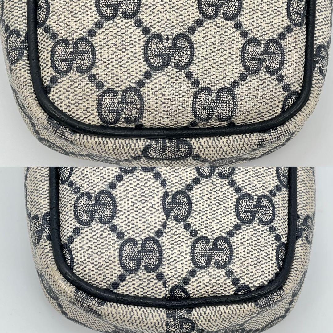 グッチ ミニショルダーバッグ ポシェット 斜めがけ GG柄 インターロッキング