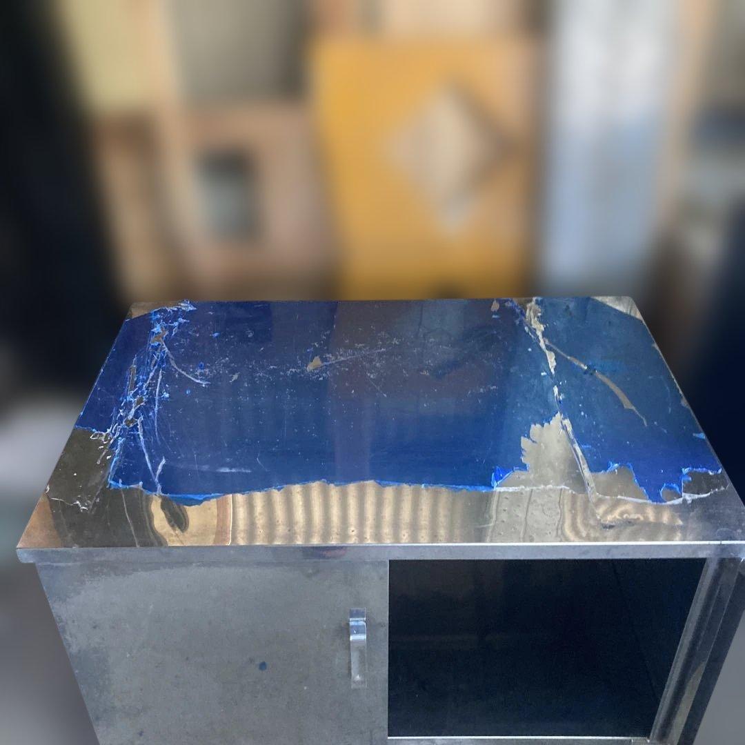 ステンレス製作業台 両開き扉付き