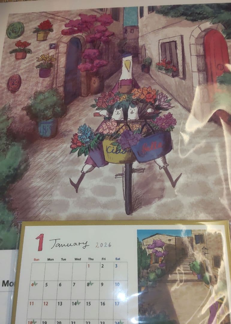 【新品未開封】クアラントット　2026年カレンダー2点セット　非売品　ノベルティ